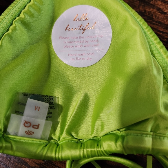 PQ Swim Mila Lime Bikini M Top/Large Bottom - Picture 11 of 13